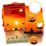 sunset launcher theme android application logo